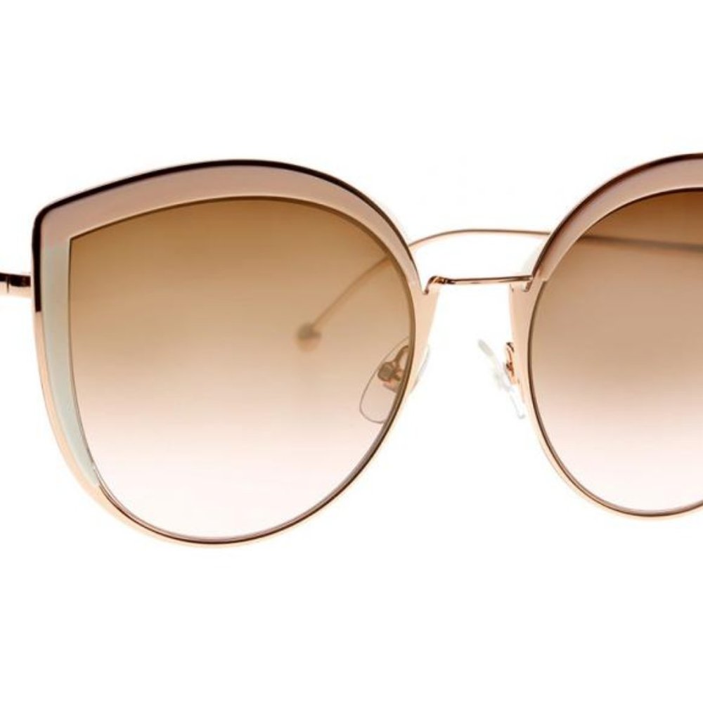 FENDI FF0290/S PINK ROSE GOLD AUTHENTIC SUNGLASSES - Picture 3 of 10